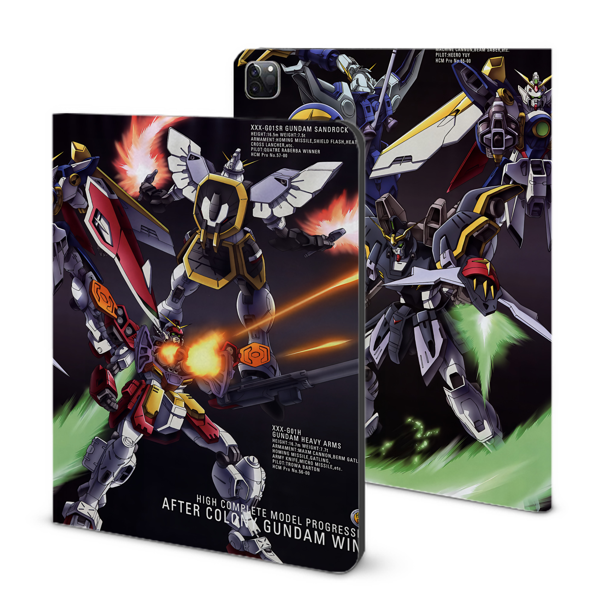 （画像用） 機動戦士ガンダム Mobile Suit Gundam IPad ケース ブック型 PUレザー TPU 耐衝撃 軽量 薄型 ペン収納なし 全面保護 IPad 各モデル対応